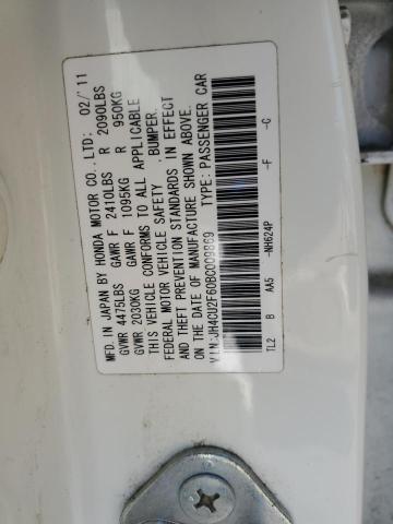 2011 ACURA TSX - JH4CU2F60BC009869