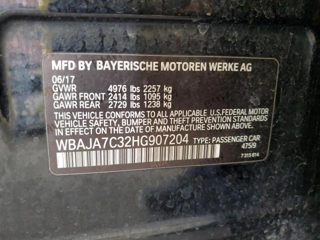 2017 BMW 530 XI WBAJA7C32HG907204