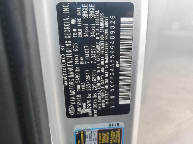 2019 KIA SORENTO LX 5XYPG4A55KG489326