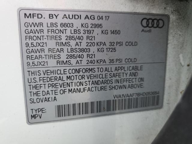 2017 AUDI Q7 PRESTIG WA1VAAF78HD053654