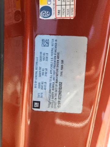 2017 CHEVROLET CAMARO SS 1G1FF1R72H0103052