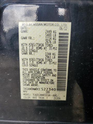 2012 NISSAN XTERRA OFF - 5N1AN0NW0CC522340