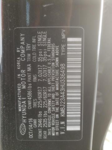 2017 HYUNDAI TUCSON SE - KM8J23A43HU336498