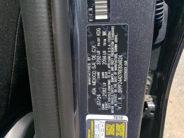 2024 KIA FORTE LX 3KPF24AD7RE834624