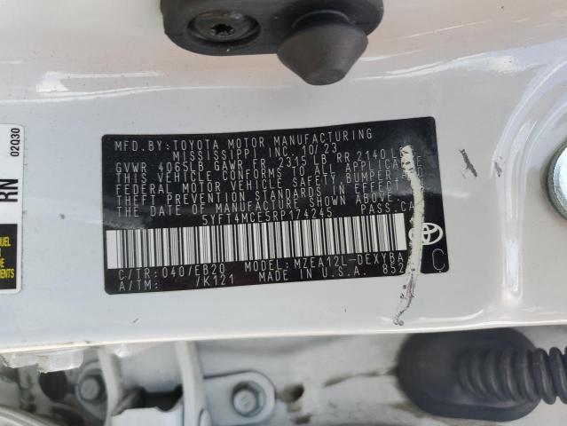 2024 TOYOTA COROLLA XSE 5YFT4MCE5RP174245