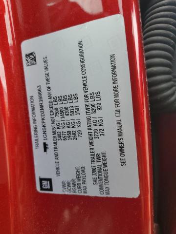 2021 CHEVROLET TAHOE K150 1GNSKPKD2MR168663