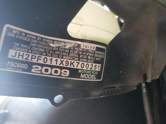 2009 HONDA FSC600 D JH2PF011X9K700251