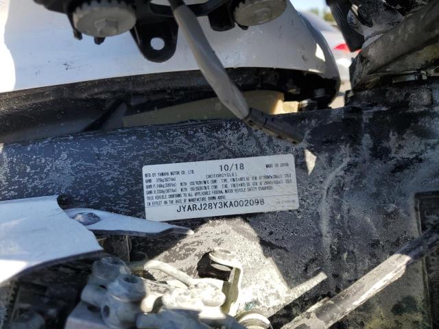 2019 YAMAHA YZFR6 C JYARJ28Y3KA002098