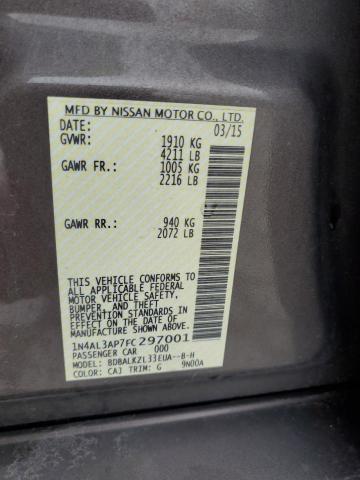 2015 NISSAN ALTIMA 2.5 - 1N4AL3AP7FC297001