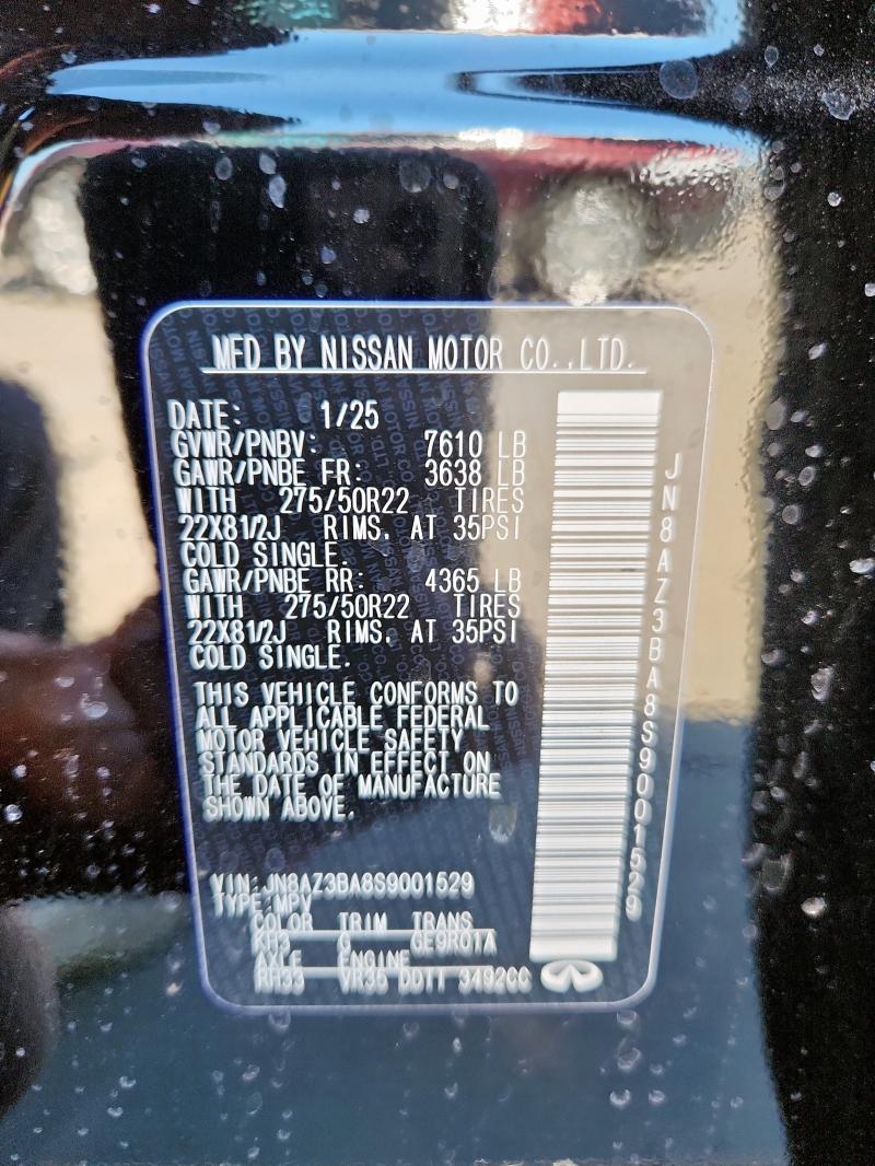 2025 INFINITI QX80 LUXE JN8AZ3BA8S9001529