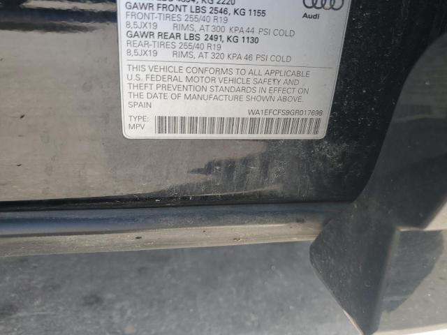 2016 AUDI Q3 PREMIUM WA1EFCFS9GR017698