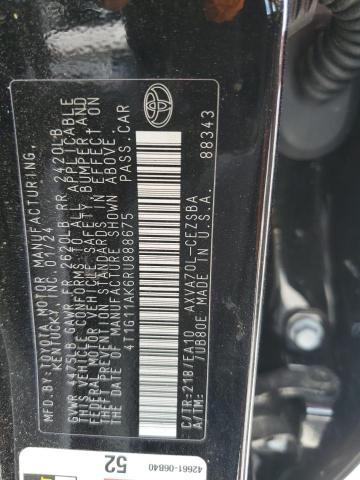 2024 TOYOTA CAMRY SE N 4T1G11AK6RU888675