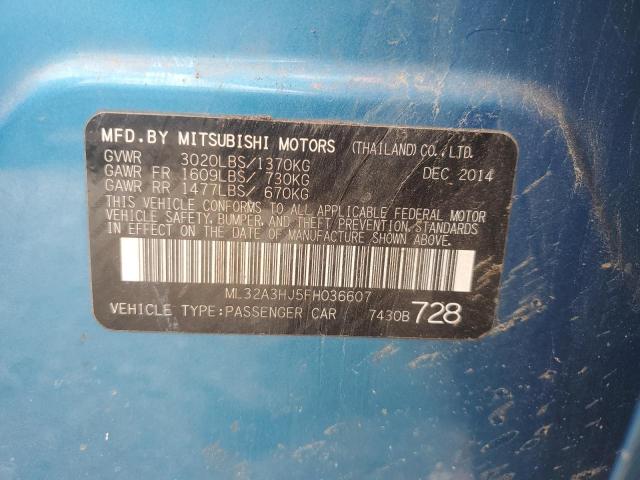 2015 MITSUBISHI MIRAGE DE ML32A3HJ5FH036607