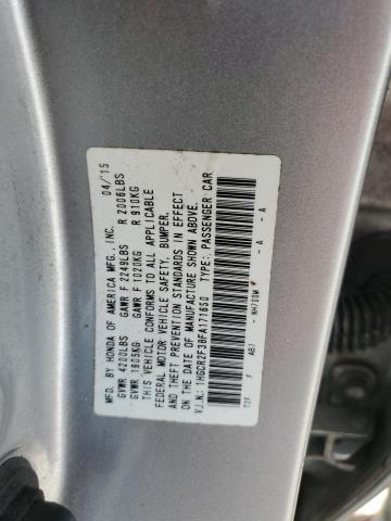 2015 HONDA ACCORD LX - 1HGCR2F38FA171650