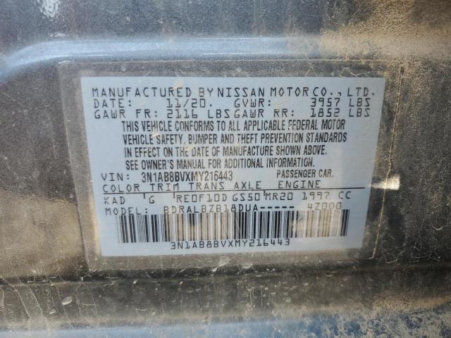 2021 NISSAN SENTRA S 3N1AB8BVXMY216443