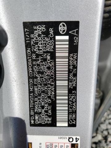 2018 TOYOTA COROLLA IM JTNKARJE7JJ562361