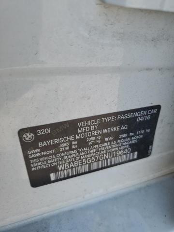 2016 BMW 320 XI WBA8E5G57GNU19640