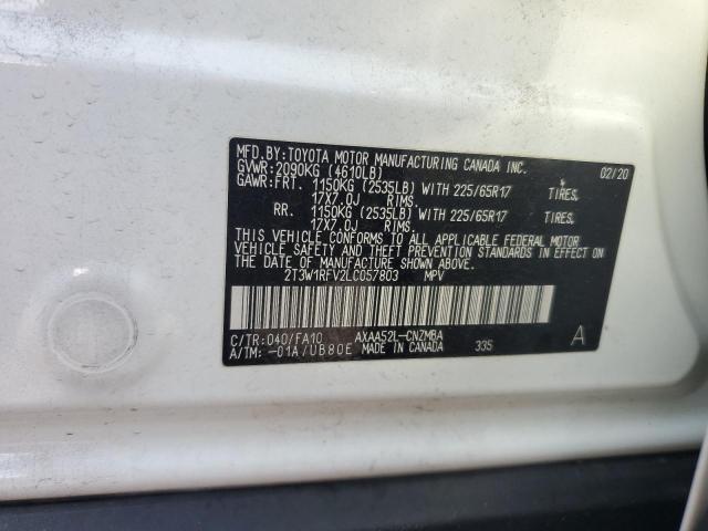 2020 TOYOTA RAV4 XLE - 2T3W1RFV2LC057803