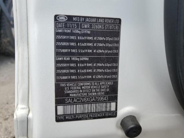 2016 LAND ROVER LR4 SALAC2V6XGA799643