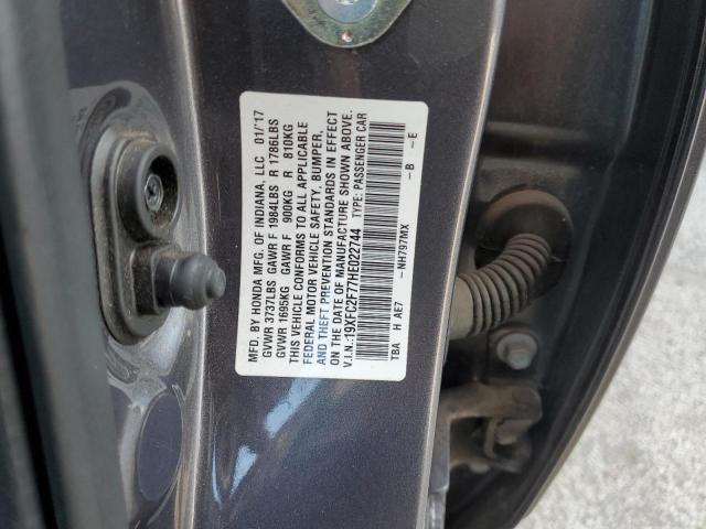 2017 HONDA CIVIC EX 19XFC2F77HE022744