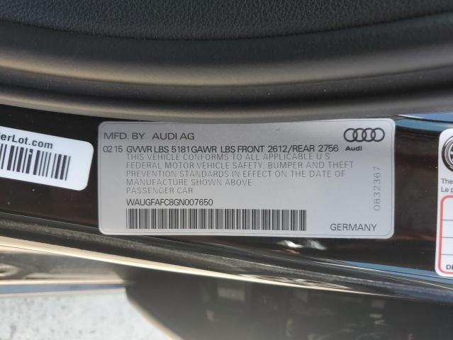 2016 AUDI A6 PREMIUM WAUGFAFC8GN007650