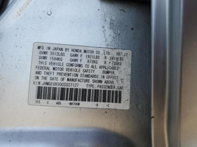 2012 HONDA FIT - JHMGE8H30CC037127
