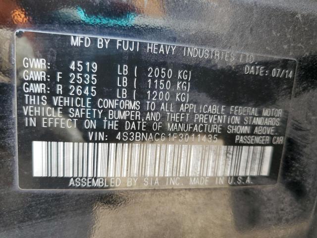 2015 SUBARU LEGACY 2.5 4S3BNAC61F3011435
