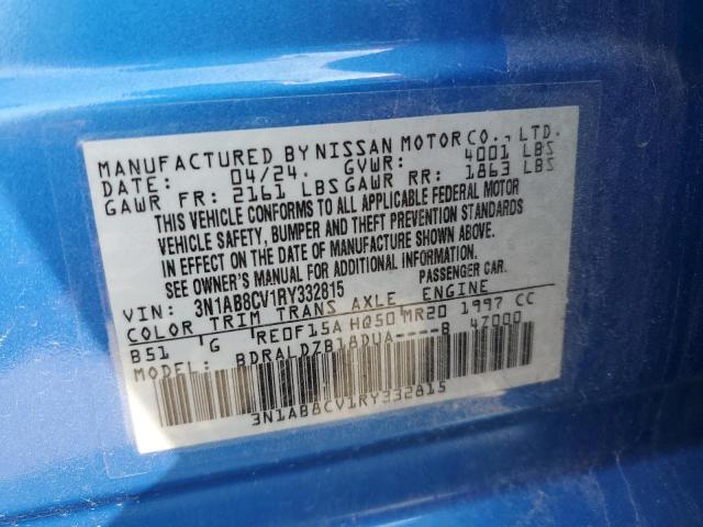 2024 NISSAN SENTRA SV - 3N1AB8CV1RY332815