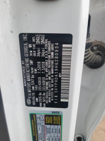 2017 KIA SORENTO EX 5XYPHDA19HG280934
