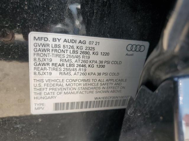 2022 AUDI Q3 PREMIUM WA1EECF35N1007273