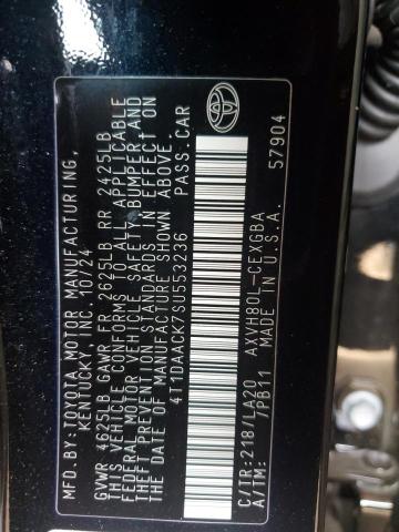 2025 TOYOTA CAMRY 4T1DAACK7SU553236