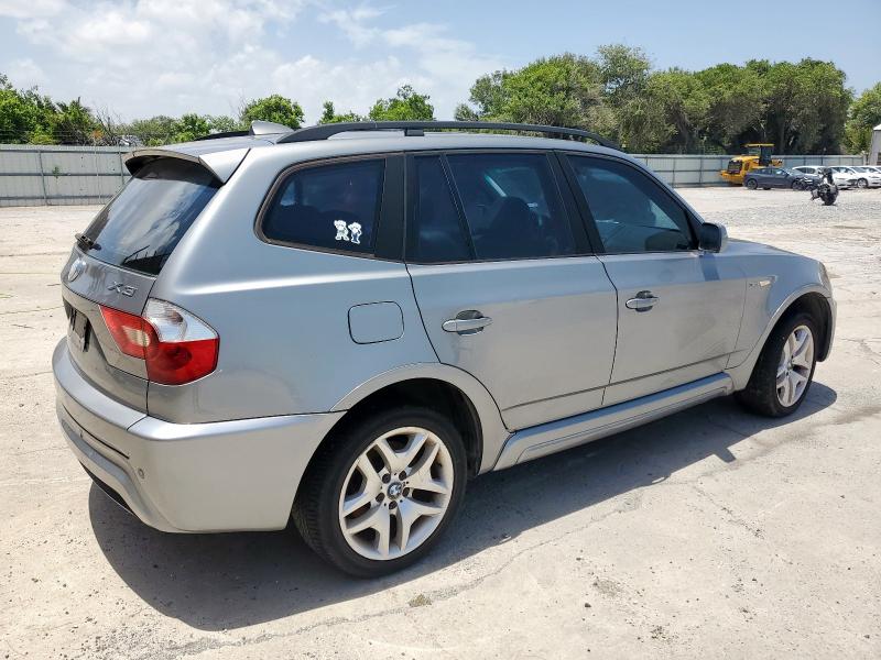 BMW X3 3.0I 2006 silver 4dr spor gas WBXPA93486WG87108 photo #4