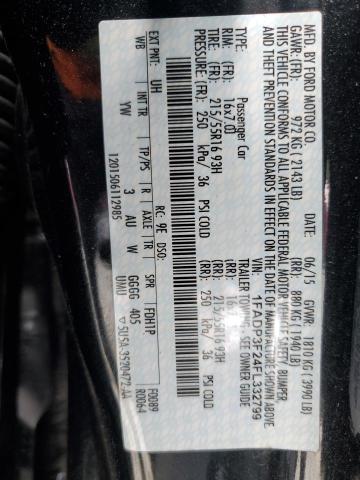 2015 FORD FOCUS SE 1FADP3F24FL332799
