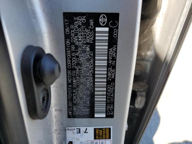 2017 TOYOTA PRIUS PRIM JTDKARFP3H3046141