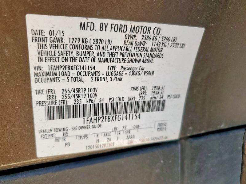 2015 FORD TAURUS LIM 1FAHP2F8XFG141154