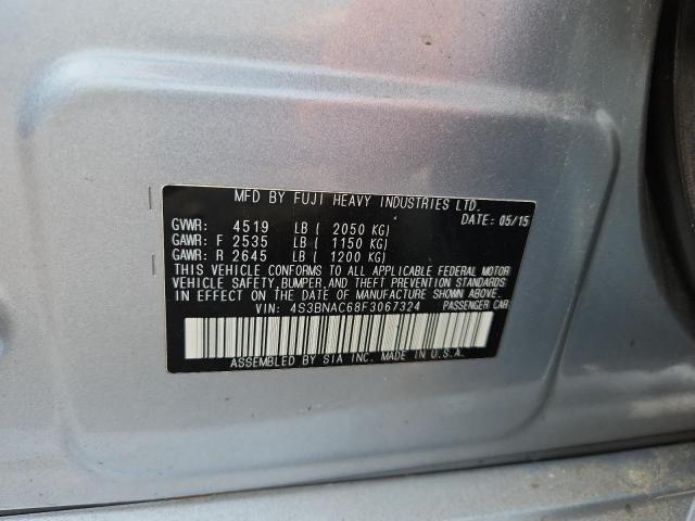 2015 SUBARU LEGACY 2.5 4S3BNAC68F3067324
