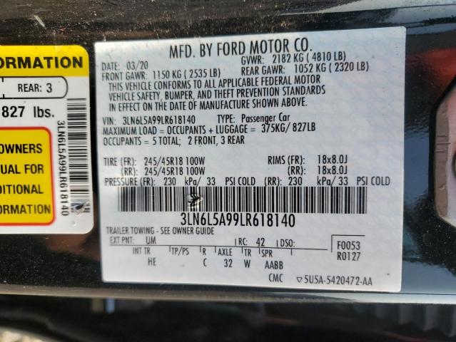 2020 LINCOLN MKZ 3LN6L5A99LR618140