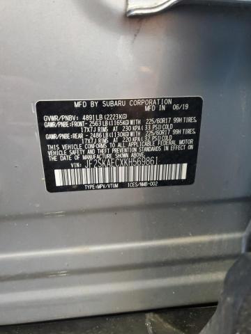 2019 SUBARU FORESTER P - JF2SKAECXKH569861