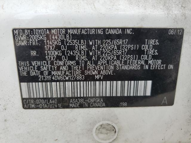 2012 TOYOTA RAV4 LIMIT #3296971814