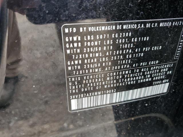 2021 VOLKSWAGEN TIGUAN SE - 3VV2B7AX0MM118092