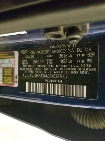 2019 KIA RIO S 3KPA24AB7KE227007