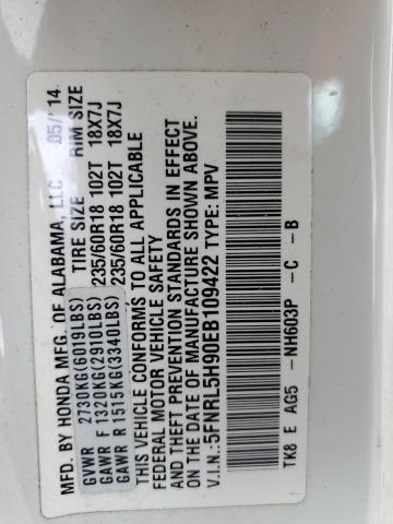 2014 HONDA ODYSSEY TO - 5FNRL5H90EB109422