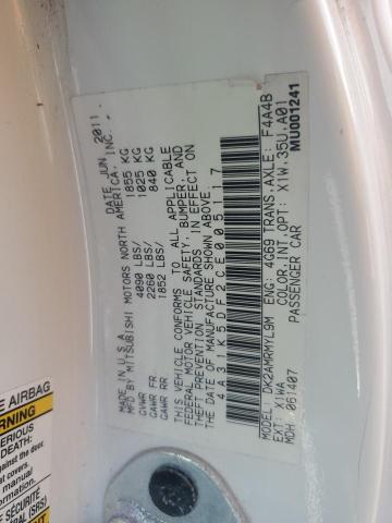 2012 MITSUBISHI ECLIPSE GS - 4A31K5DF2CE005117