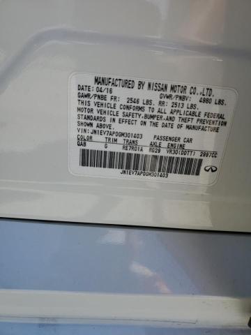 2016 INFINITI Q50 PREMIU JN1EV7AP0GM301403
