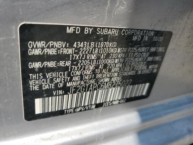 2021 SUBARU CROSSTREK JF2GTAPC6M8275022