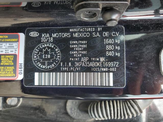2019 KIA RIO EX 3KPA35AB0KE169972