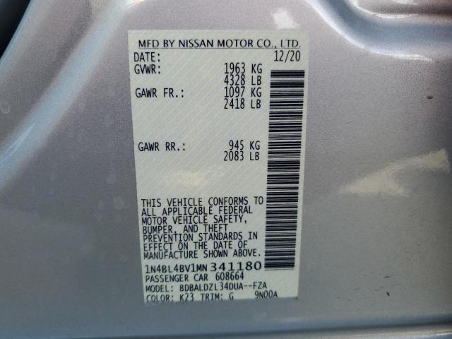 2021 NISSAN ALTIMA S 1N4BL4BV1MN341180
