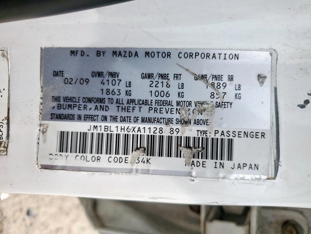2010 MAZDA 3 S - JM1BL1H6XA1128689