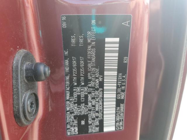 2017 TOYOTA SIENNA XLE 5TDYZ3DC8HS786878