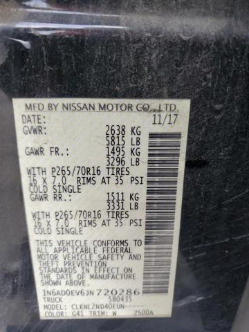 2018 NISSAN FRONTIER S 1N6AD0EV6JN720286
